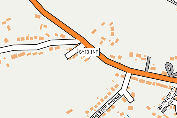 SY13 1NF map - OS OpenMap – Local (Ordnance Survey) SY13 1NF map - OS OpenMap – Local (Ordnance Survey)