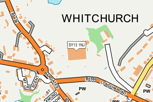 SY13 1NJ map - OS OpenMap – Local (Ordnance Survey) SY13 1NJ map - OS OpenMap – Local (Ordnance Survey)