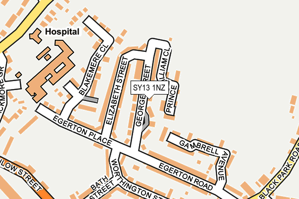 SY13 1NZ map - OS OpenMap – Local (Ordnance Survey) SY13 1NZ map - OS OpenMap – Local (Ordnance Survey)