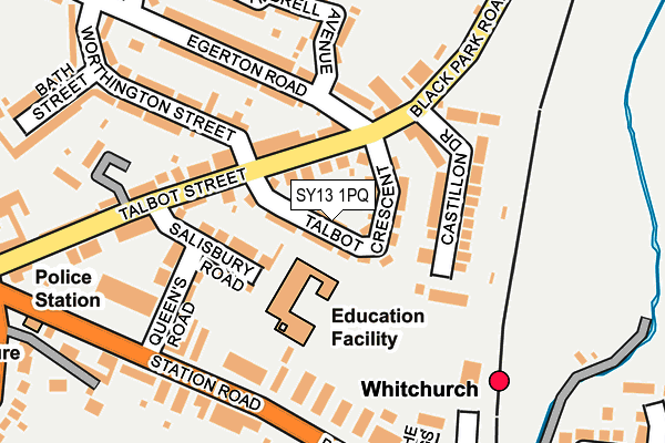 SY13 1PQ map - OS OpenMap – Local (Ordnance Survey)