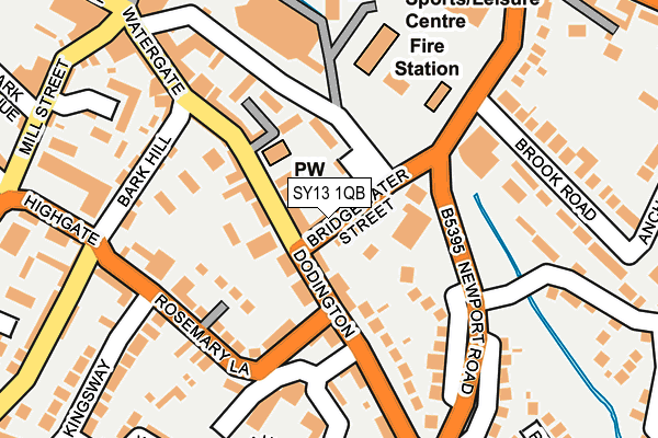 SY13 1QB map - OS OpenMap – Local (Ordnance Survey) SY13 1QB map - OS OpenMap – Local (Ordnance Survey)