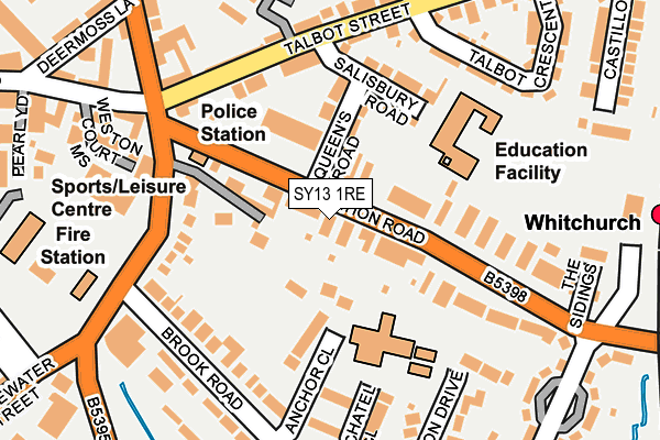 SY13 1RE map - OS OpenMap – Local (Ordnance Survey) SY13 1RE map - OS OpenMap – Local (Ordnance Survey)