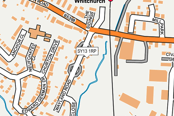 SY13 1RP map - OS OpenMap – Local (Ordnance Survey) SY13 1RP map - OS OpenMap – Local (Ordnance Survey)