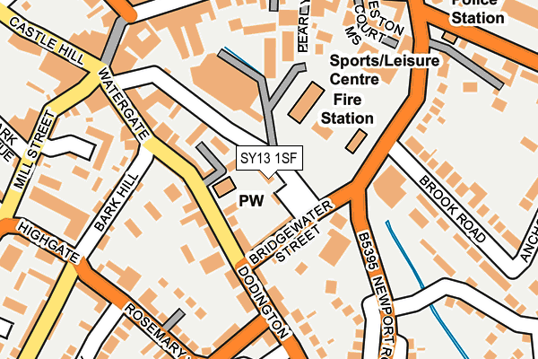 SY13 1SF map - OS OpenMap – Local (Ordnance Survey) SY13 1SF map - OS OpenMap – Local (Ordnance Survey)