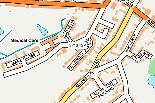 SY13 1SP map - OS OpenMap – Local (Ordnance Survey) SY13 1SP map - OS OpenMap – Local (Ordnance Survey)