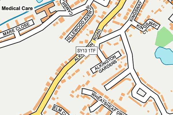 SY13 1TF map - OS OpenMap – Local (Ordnance Survey) SY13 1TF map - OS OpenMap – Local (Ordnance Survey)