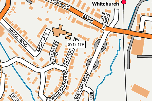 SY13 1TP map - OS OpenMap – Local (Ordnance Survey) SY13 1TP map - OS OpenMap – Local (Ordnance Survey)