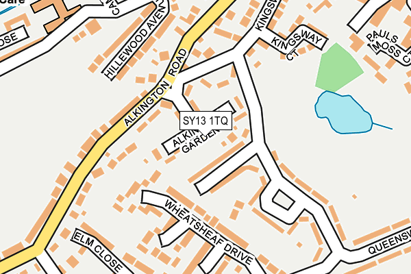 SY13 1TQ map - OS OpenMap – Local (Ordnance Survey) SY13 1TQ map - OS OpenMap – Local (Ordnance Survey)