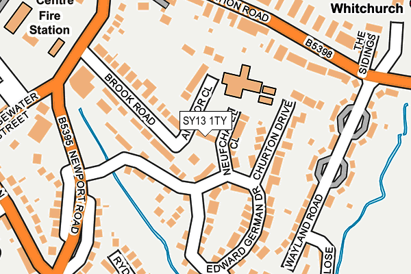 SY13 1TY map - OS OpenMap – Local (Ordnance Survey) SY13 1TY map - OS OpenMap – Local (Ordnance Survey)