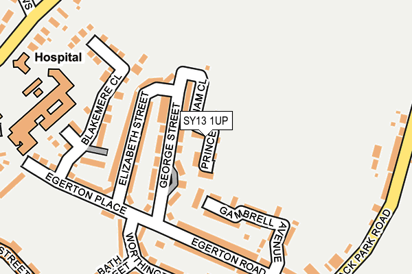 SY13 1UP map - OS OpenMap – Local (Ordnance Survey) SY13 1UP map - OS OpenMap – Local (Ordnance Survey)