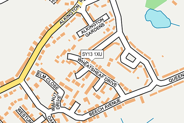 SY13 1XU map - OS OpenMap – Local (Ordnance Survey) SY13 1XU map - OS OpenMap – Local (Ordnance Survey)