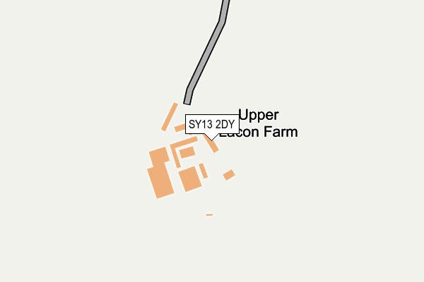 SY13 2DY map - OS OpenMap – Local (Ordnance Survey) SY13 2DY map - OS OpenMap – Local (Ordnance Survey)