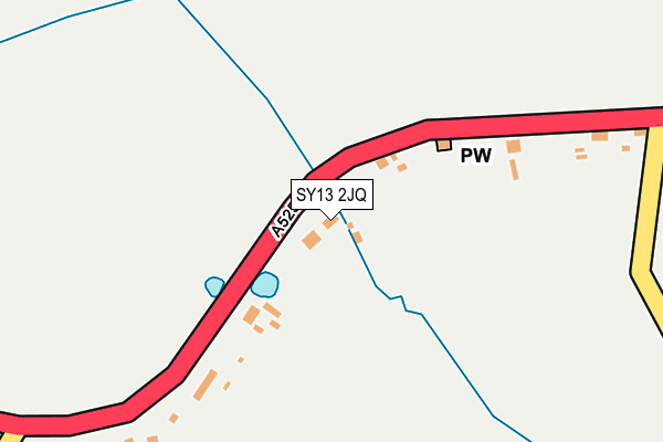 SY13 2JQ map - OS OpenMap – Local (Ordnance Survey) SY13 2JQ map - OS OpenMap – Local (Ordnance Survey)