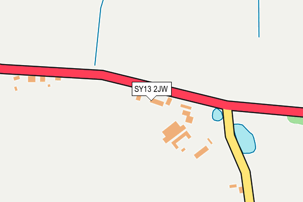SY13 2JW map - OS OpenMap – Local (Ordnance Survey) SY13 2JW map - OS OpenMap – Local (Ordnance Survey)