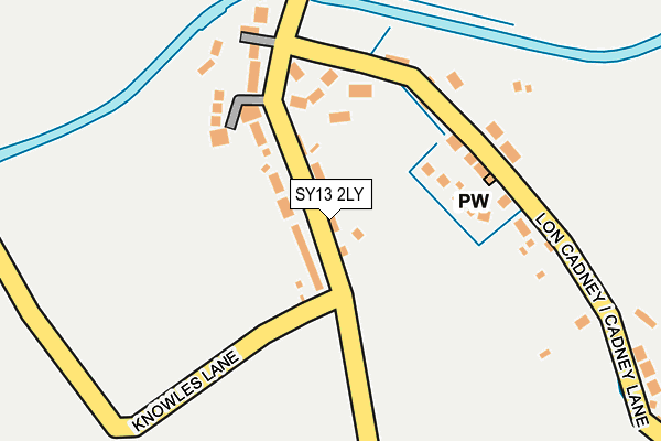 SY13 2LY map - OS OpenMap – Local (Ordnance Survey) SY13 2LY map - OS OpenMap – Local (Ordnance Survey)