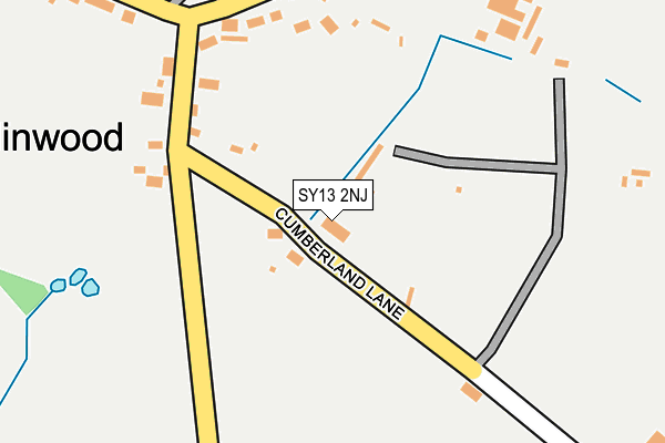 SY13 2NJ map - OS OpenMap – Local (Ordnance Survey) SY13 2NJ map - OS OpenMap – Local (Ordnance Survey)