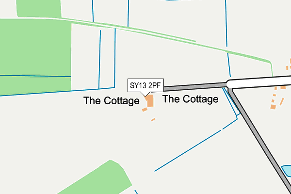 SY13 2PF map - OS OpenMap – Local (Ordnance Survey) SY13 2PF map - OS OpenMap – Local (Ordnance Survey)