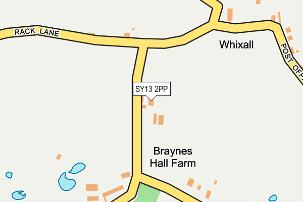 SY13 2PP map - OS OpenMap – Local (Ordnance Survey) SY13 2PP map - OS OpenMap – Local (Ordnance Survey)