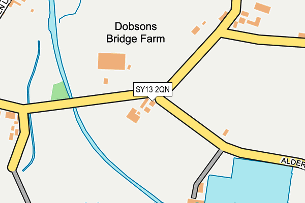 SY13 2QN map - OS OpenMap – Local (Ordnance Survey) SY13 2QN map - OS OpenMap – Local (Ordnance Survey)