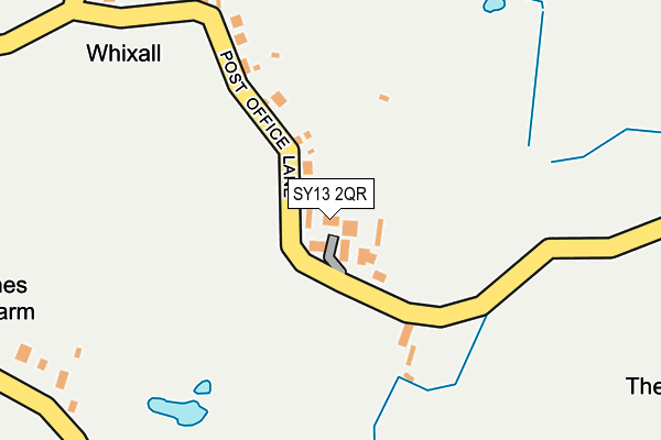 SY13 2QR map - OS OpenMap – Local (Ordnance Survey) SY13 2QR map - OS OpenMap – Local (Ordnance Survey)