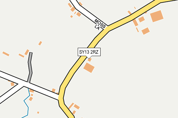 SY13 2RZ map - OS OpenMap – Local (Ordnance Survey) SY13 2RZ map - OS OpenMap – Local (Ordnance Survey)