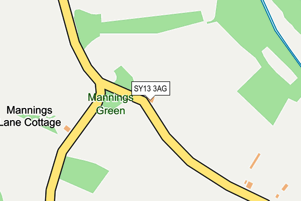 SY13 3AG map - OS OpenMap – Local (Ordnance Survey) SY13 3AG map - OS OpenMap – Local (Ordnance Survey)