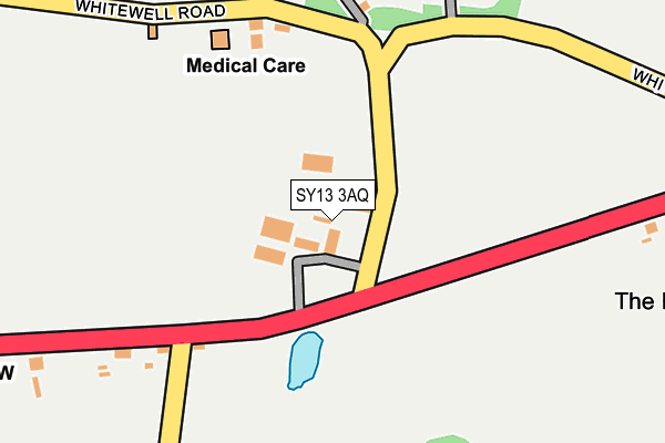 SY13 3AQ map - OS OpenMap – Local (Ordnance Survey) SY13 3AQ map - OS OpenMap – Local (Ordnance Survey)