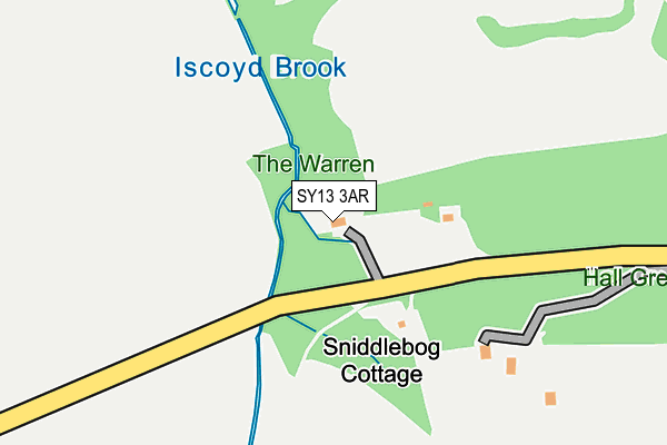 SY13 3AR map - OS OpenMap – Local (Ordnance Survey) SY13 3AR map - OS OpenMap – Local (Ordnance Survey)