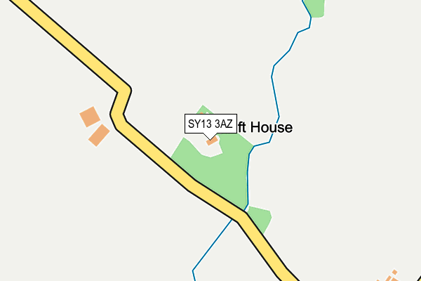 SY13 3AZ map - OS OpenMap – Local (Ordnance Survey) SY13 3AZ map - OS OpenMap – Local (Ordnance Survey)