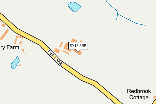 SY13 3BB map - OS OpenMap – Local (Ordnance Survey) SY13 3BB map - OS OpenMap – Local (Ordnance Survey)