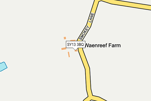 SY13 3BQ map - OS OpenMap – Local (Ordnance Survey) SY13 3BQ map - OS OpenMap – Local (Ordnance Survey)