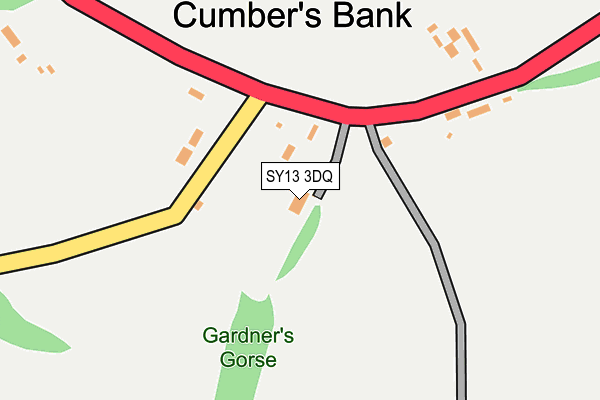 SY13 3DQ map - OS OpenMap – Local (Ordnance Survey) SY13 3DQ map - OS OpenMap – Local (Ordnance Survey)