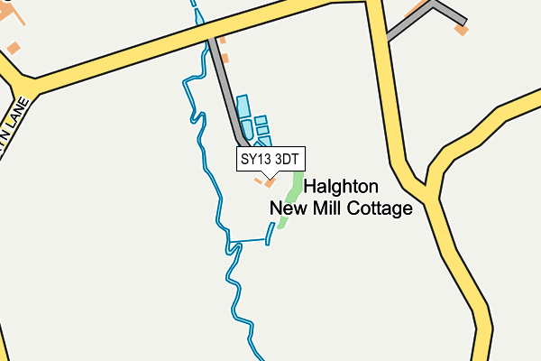 SY13 3DT map - OS OpenMap – Local (Ordnance Survey) SY13 3DT map - OS OpenMap – Local (Ordnance Survey)