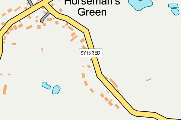 SY13 3ED map - OS OpenMap – Local (Ordnance Survey) SY13 3ED map - OS OpenMap – Local (Ordnance Survey)