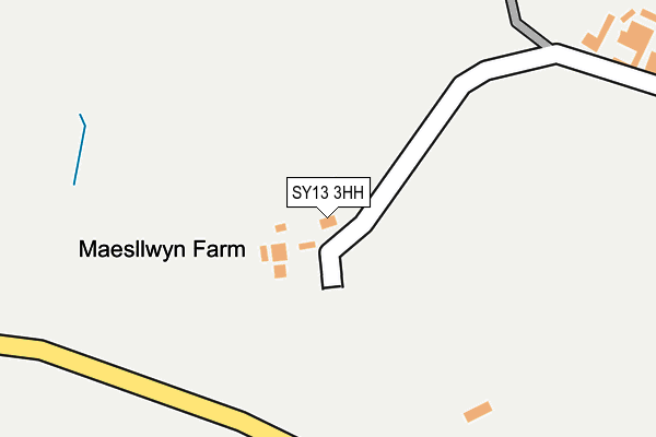 SY13 3HH map - OS OpenMap – Local (Ordnance Survey) SY13 3HH map - OS OpenMap – Local (Ordnance Survey)