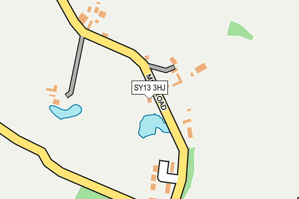 SY13 3HJ map - OS OpenMap – Local (Ordnance Survey) SY13 3HJ map - OS OpenMap – Local (Ordnance Survey)