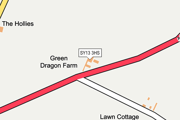 SY13 3HS map - OS OpenMap – Local (Ordnance Survey) SY13 3HS map - OS OpenMap – Local (Ordnance Survey)