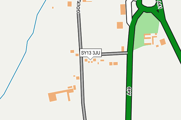 SY13 3JU map - OS OpenMap – Local (Ordnance Survey) SY13 3JU map - OS OpenMap – Local (Ordnance Survey)