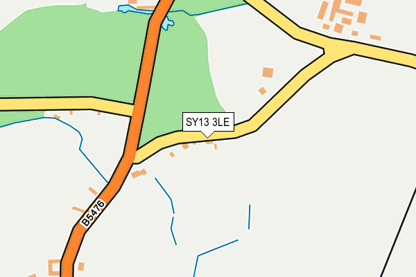SY13 3LE map - OS OpenMap – Local (Ordnance Survey) SY13 3LE map - OS OpenMap – Local (Ordnance Survey)