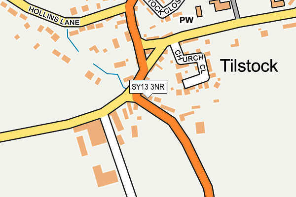 SY13 3NR map - OS OpenMap – Local (Ordnance Survey) SY13 3NR map - OS OpenMap – Local (Ordnance Survey)