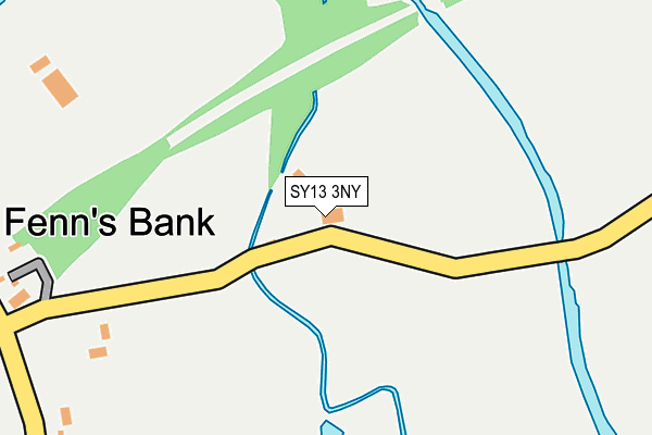 SY13 3NY map - OS OpenMap – Local (Ordnance Survey) SY13 3NY map - OS OpenMap – Local (Ordnance Survey)