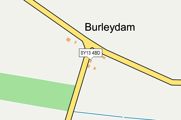 SY13 4BD map - OS OpenMap – Local (Ordnance Survey) SY13 4BD map - OS OpenMap – Local (Ordnance Survey)