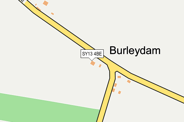 SY13 4BE map - OS OpenMap – Local (Ordnance Survey) SY13 4BE map - OS OpenMap – Local (Ordnance Survey)