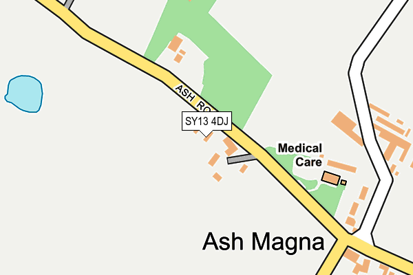 SY13 4DJ map - OS OpenMap – Local (Ordnance Survey) SY13 4DJ map - OS OpenMap – Local (Ordnance Survey)
