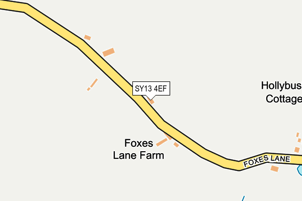 SY13 4EF map - OS OpenMap – Local (Ordnance Survey) SY13 4EF map - OS OpenMap – Local (Ordnance Survey)