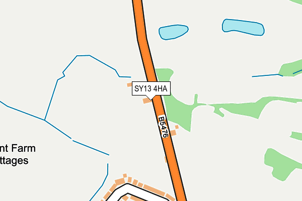 SY13 4HA map - OS OpenMap – Local (Ordnance Survey) SY13 4HA map - OS OpenMap – Local (Ordnance Survey)