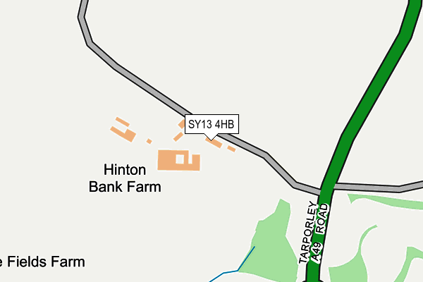 SY13 4HB map - OS OpenMap – Local (Ordnance Survey) SY13 4HB map - OS OpenMap – Local (Ordnance Survey)
