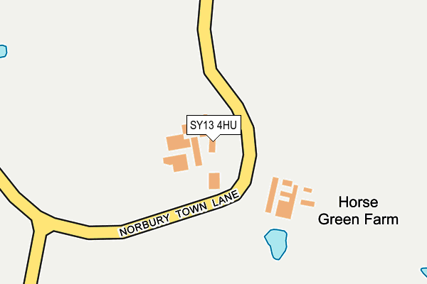 SY13 4HU map - OS OpenMap – Local (Ordnance Survey) SY13 4HU map - OS OpenMap – Local (Ordnance Survey)