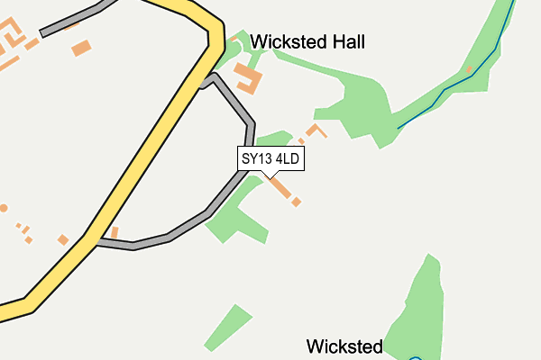 SY13 4LD map - OS OpenMap – Local (Ordnance Survey) SY13 4LD map - OS OpenMap – Local (Ordnance Survey)