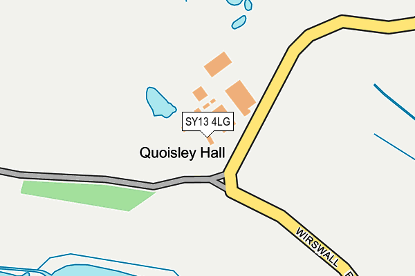 SY13 4LG map - OS OpenMap – Local (Ordnance Survey) SY13 4LG map - OS OpenMap – Local (Ordnance Survey)